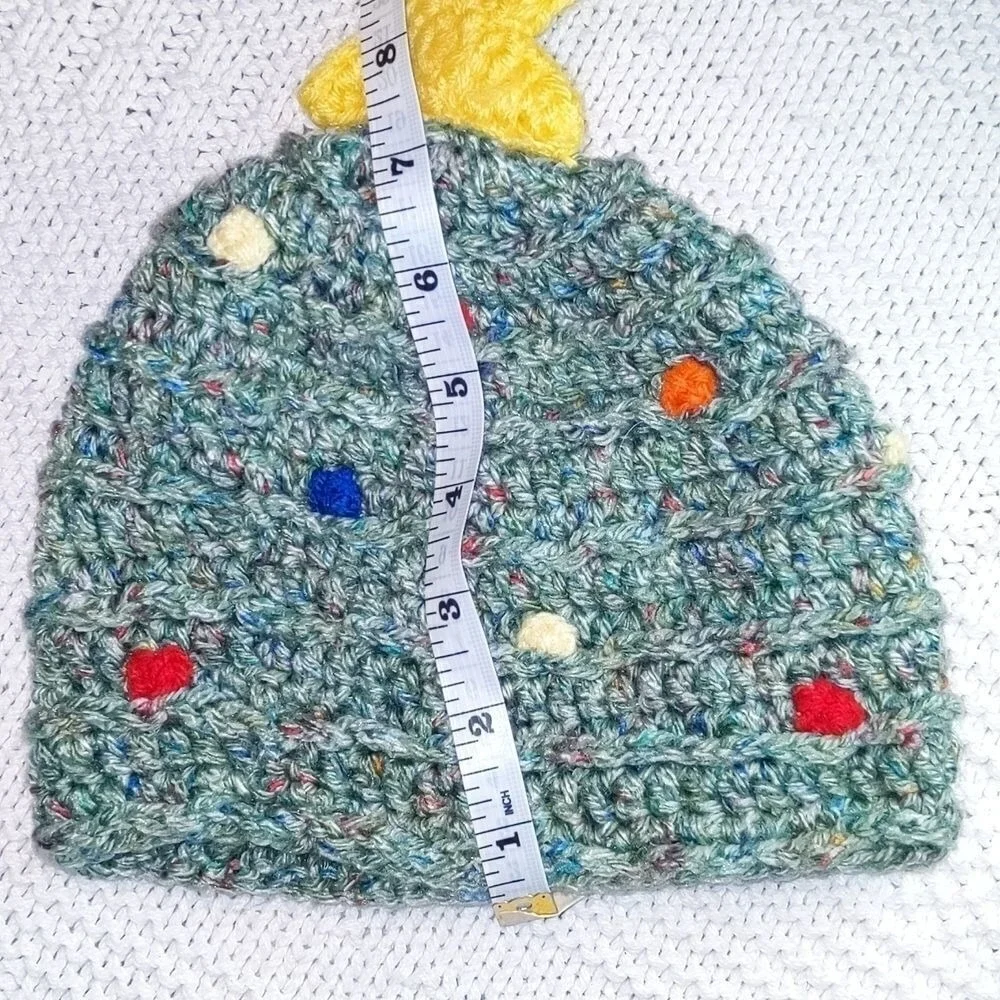 Holiday ‎ Handknitted Youth Xmas Hat holiday cute
